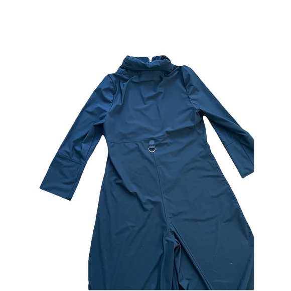 IC By Connie K Jumpsuit Women Barrel Leg Zip Up Lightweight Stretch Black Medium - Picture 7 of 11